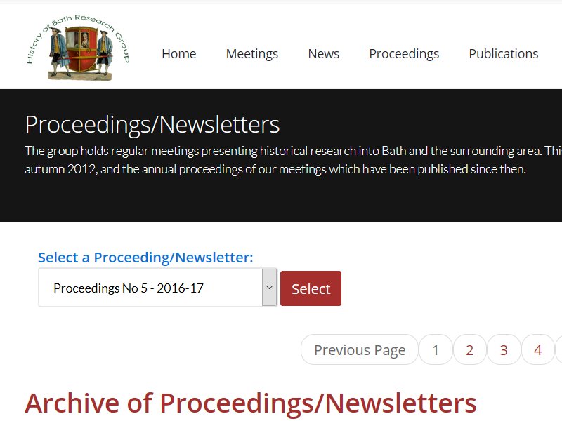New Website - Search Tool Added to Proceedings/Newsletters Page